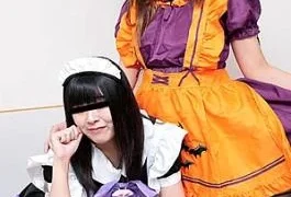 10-110124-01 With My Friend: A friendly threesome with two cosplay girls on Halloween night 23P