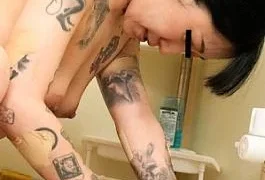 PA-082825-100 A greedy wife covered in tattoos wants a dick in her ass too