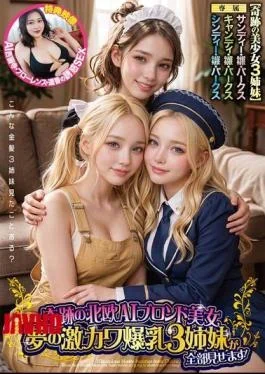 MMPB-137 A Miraculous Nordic AI Blonde Beauty, A Dream Come True With Three Incredibly Cute,